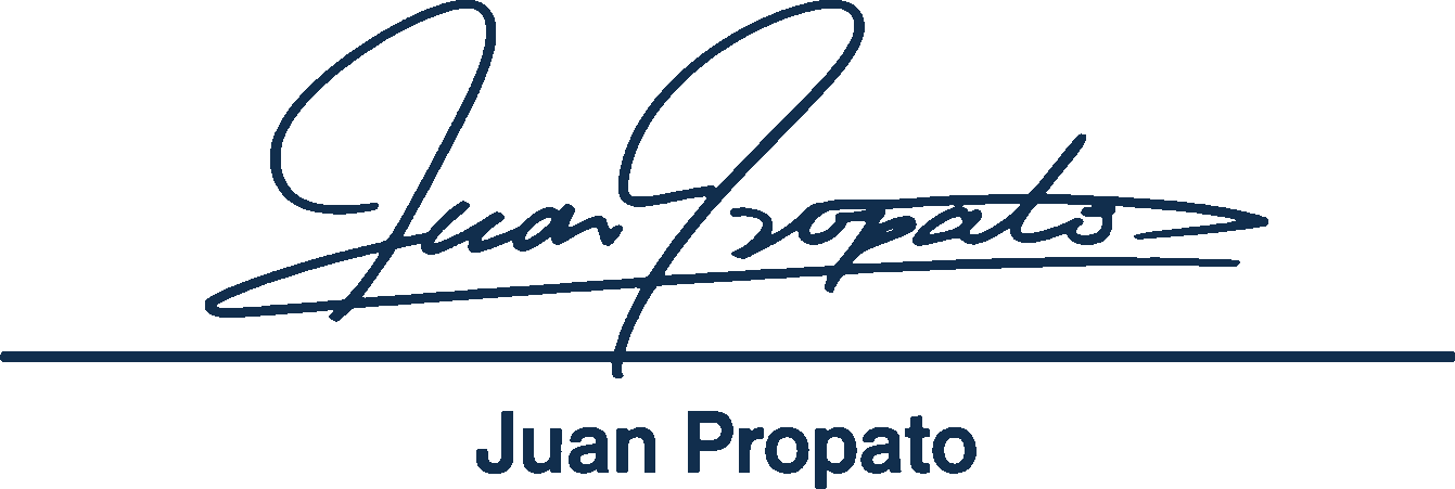 Firma de Juan Propato